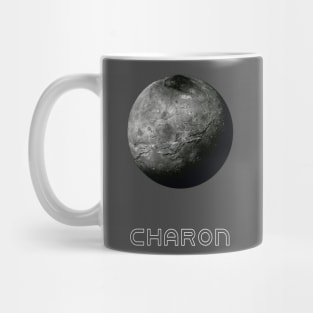 Pluto’s moon Charon (grayscale) Mug